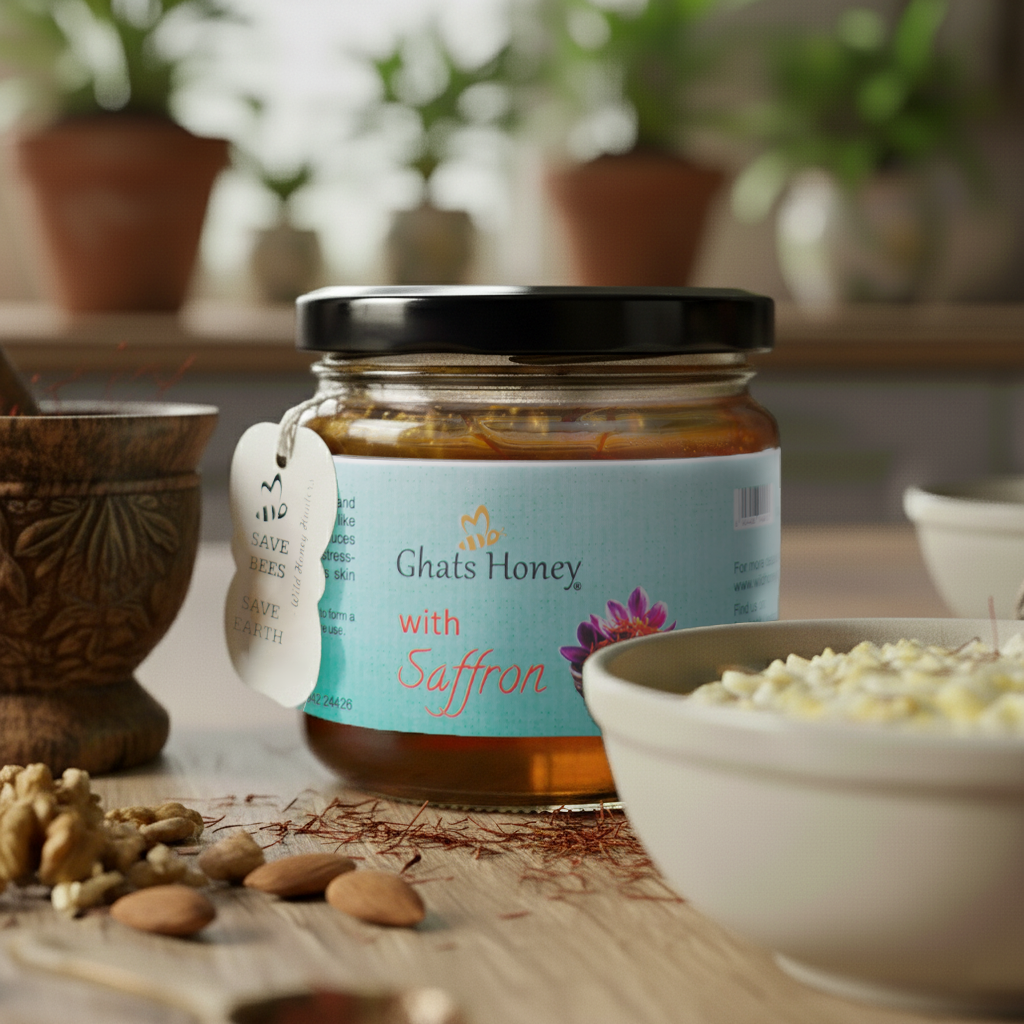 wild honey with saffron