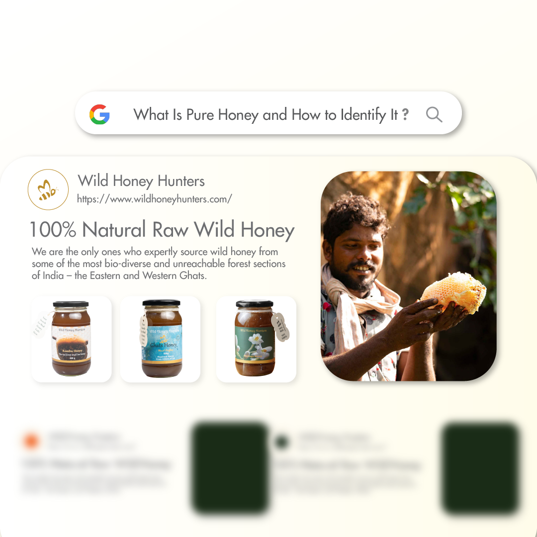 pure wild forest honey sourced from the untouched forest regions