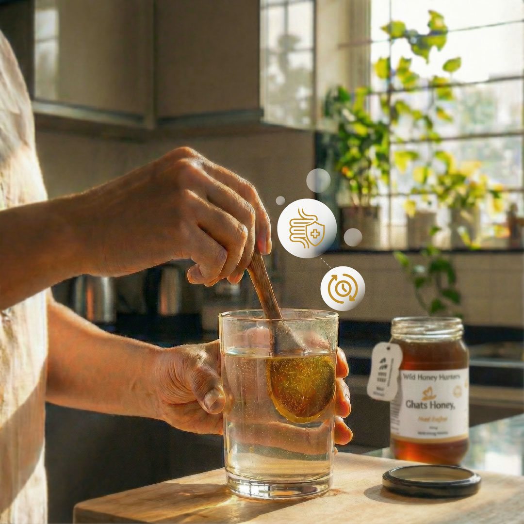 wild honey for dugestion and gut health